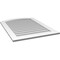 Ekena Millwork Arch Top Surface Mount PVC Gable Vent: Functional, w/ 3-1/2"W x 1"P Standard Frame, 30"W x 40"H GVPAR30X4001SF - alternate 2